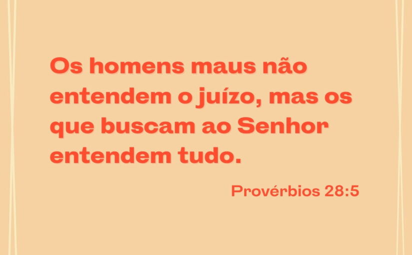 Provérbios 28:5