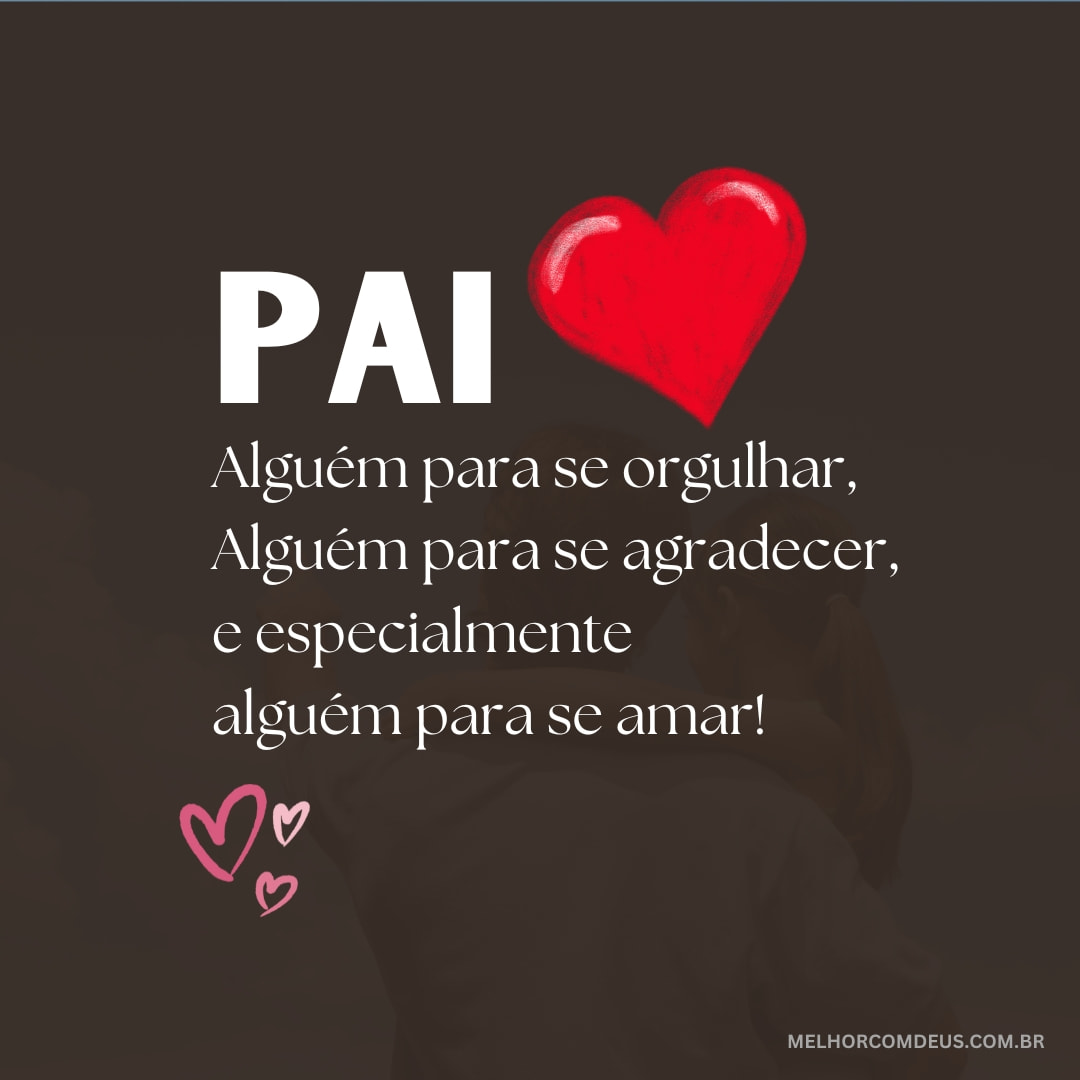 Eu amo o meu pai