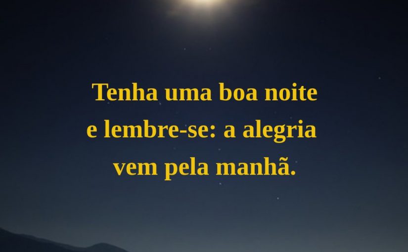 Tenha uma Boa Noite