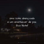 Mensagem sobre noite abençoada