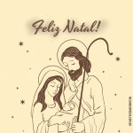 Arte com mensagem sobre o verdadeiro espírito do Natal, o nascimento de Jesus