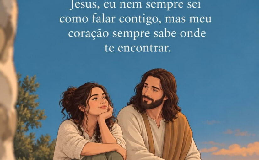 Quando faltam palavras, o coração encontra Jesus